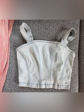 Women's Denim Crop Top